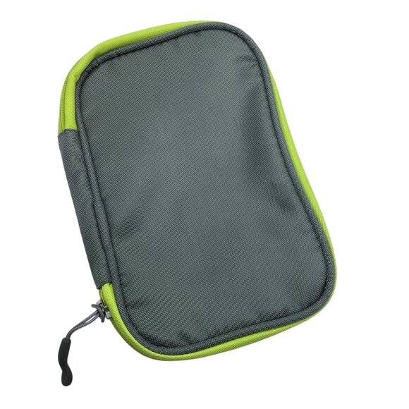 Travelon Packing Organizer Bag Mesh Interior & Zipper Closure Lime & Gray 8"x5" - Picture 4 of 6